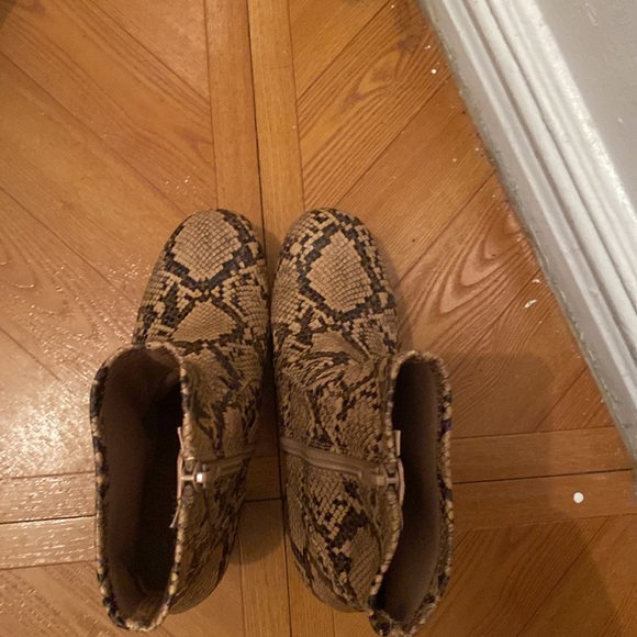 Madden Girl Snakeskin Booties - Picture 5 of 7